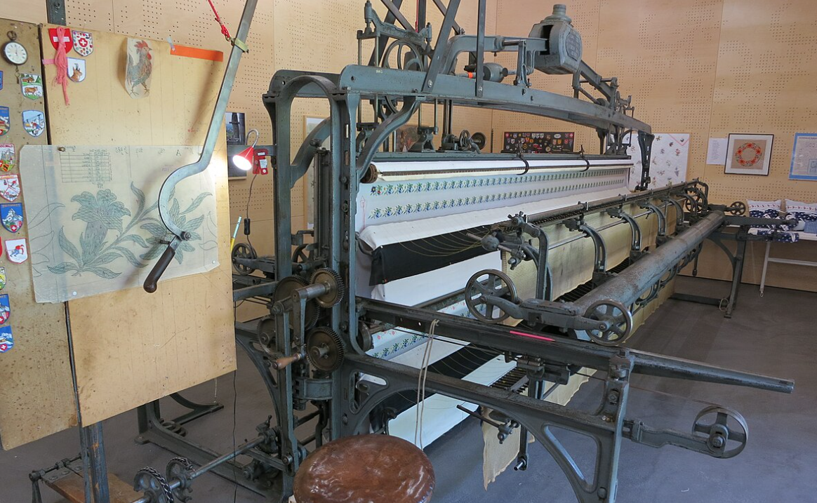 first hand embroidery machine
